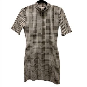 Black and White Plaid Dress